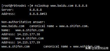 详解linux系统使用dig/nslookup命令查看dns解析的方法