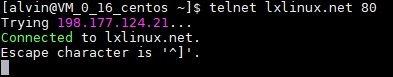 使用telnet测试指定端口的连通性