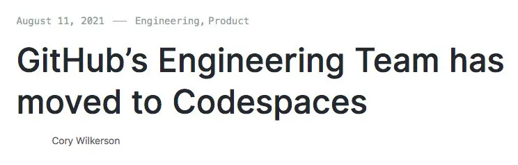 10秒！GitHub工程团队转移到Codespaces，开发环境「即开即用」