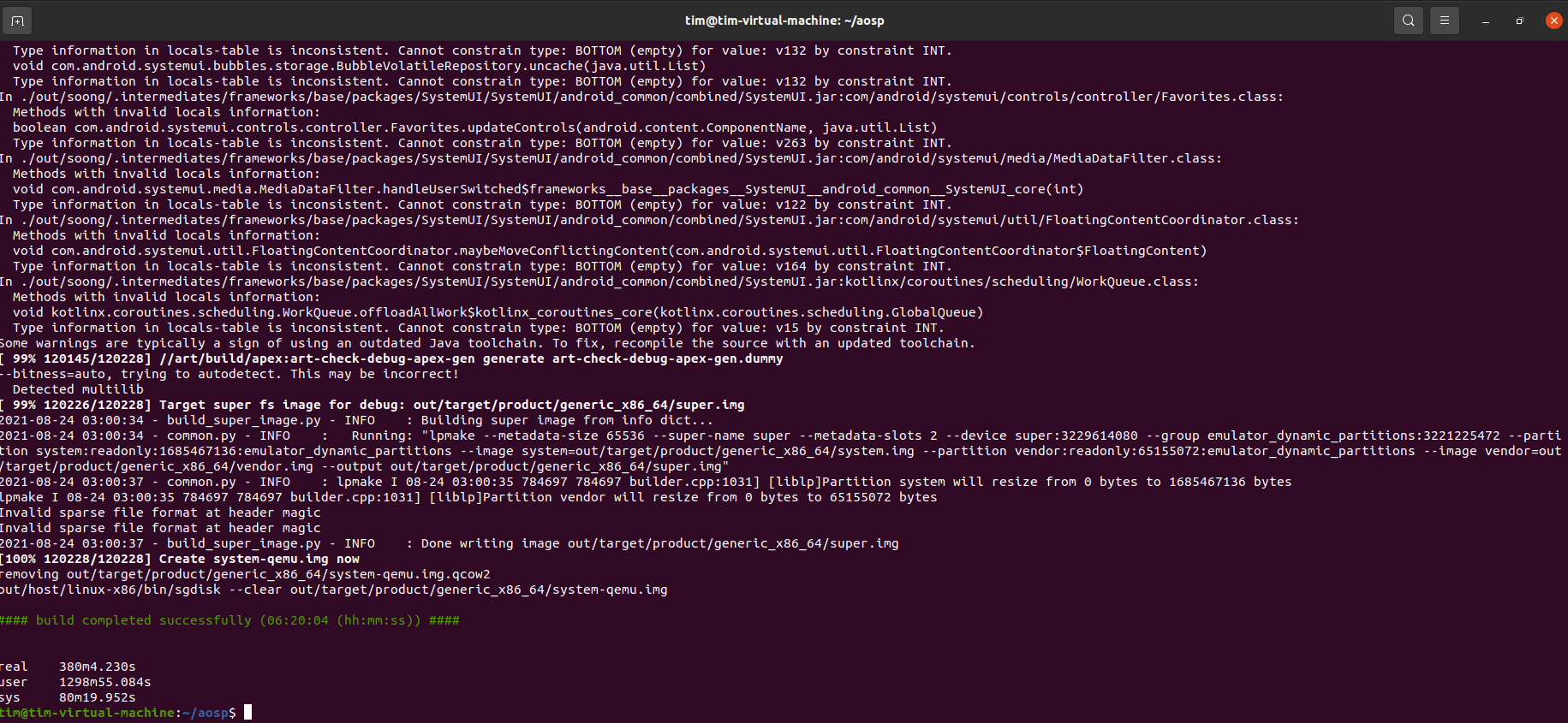 通过Ubuntu20.04虚拟机编译AOSP11-鸿蒙HarmonyOS技术社区