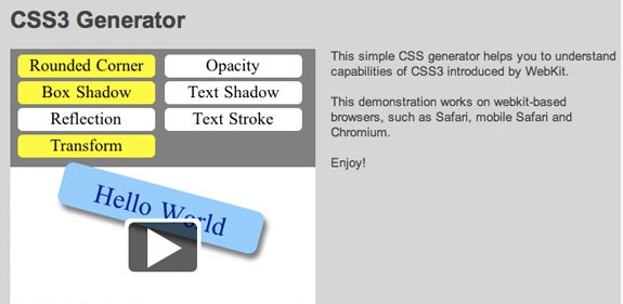 CSS3工具