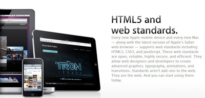 Apple推广HTML 5网站