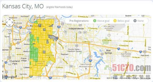 堪萨斯城四分之一已经享受到光纤的魅力