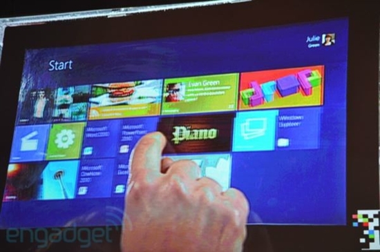 微软首次展示Windows 8