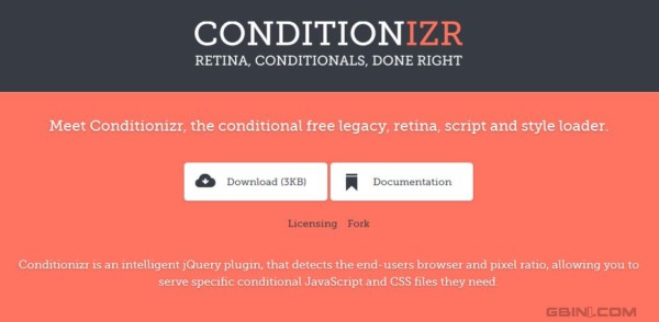 帮助你检测客户端浏览器和分辨率的jQuery插件 -  Conditionizr