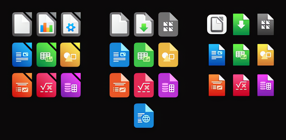 LibreOffice 的更新图标