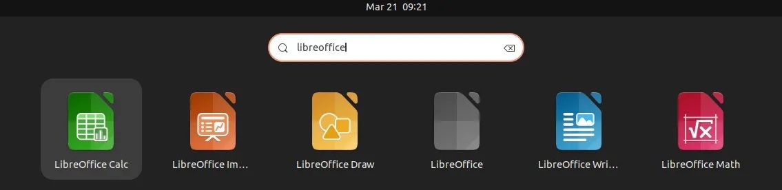 新的 LibreOffice 图标