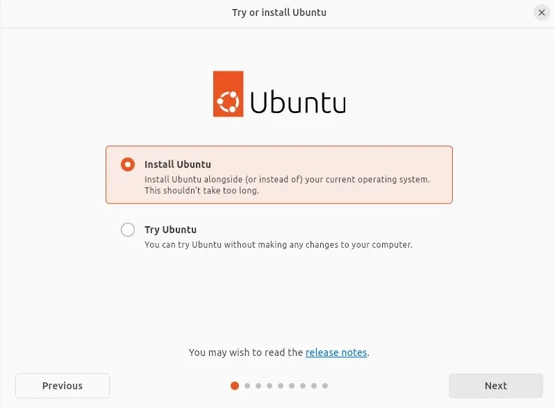 新的 Ubuntu 安装程序--主页面