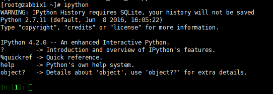 CentOS6.5 Python 2.7.11+IPython 4.2.0安装